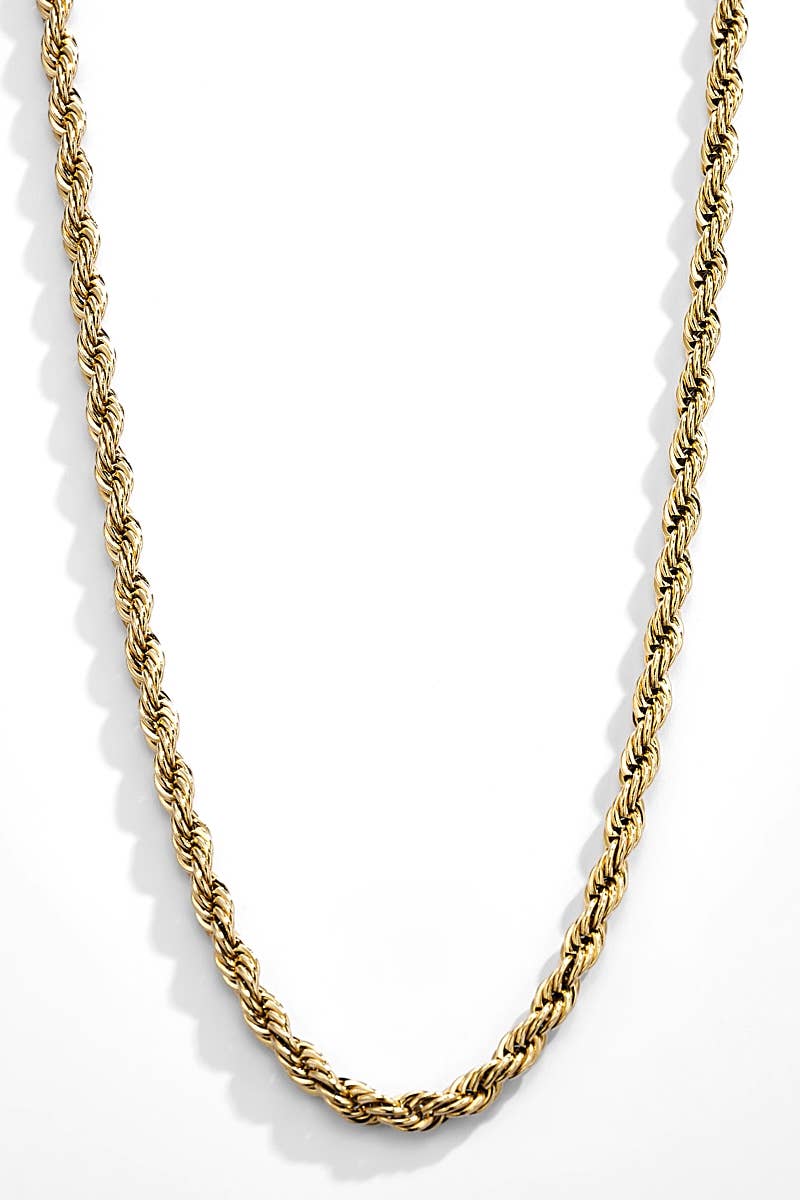 Flätat halsband guld – zinklegering med guldplätering, nickelfritt och vattentåligt | Nordè Design