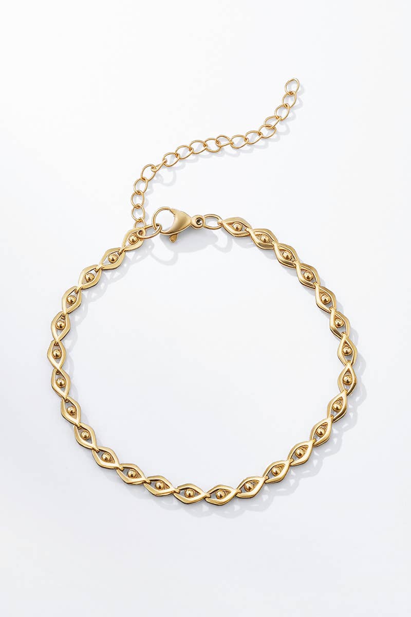 Rope kedja armband guld – rostfritt stål 316L med PVD-plätering, nickelfritt och vattentåligt | Nordè Design