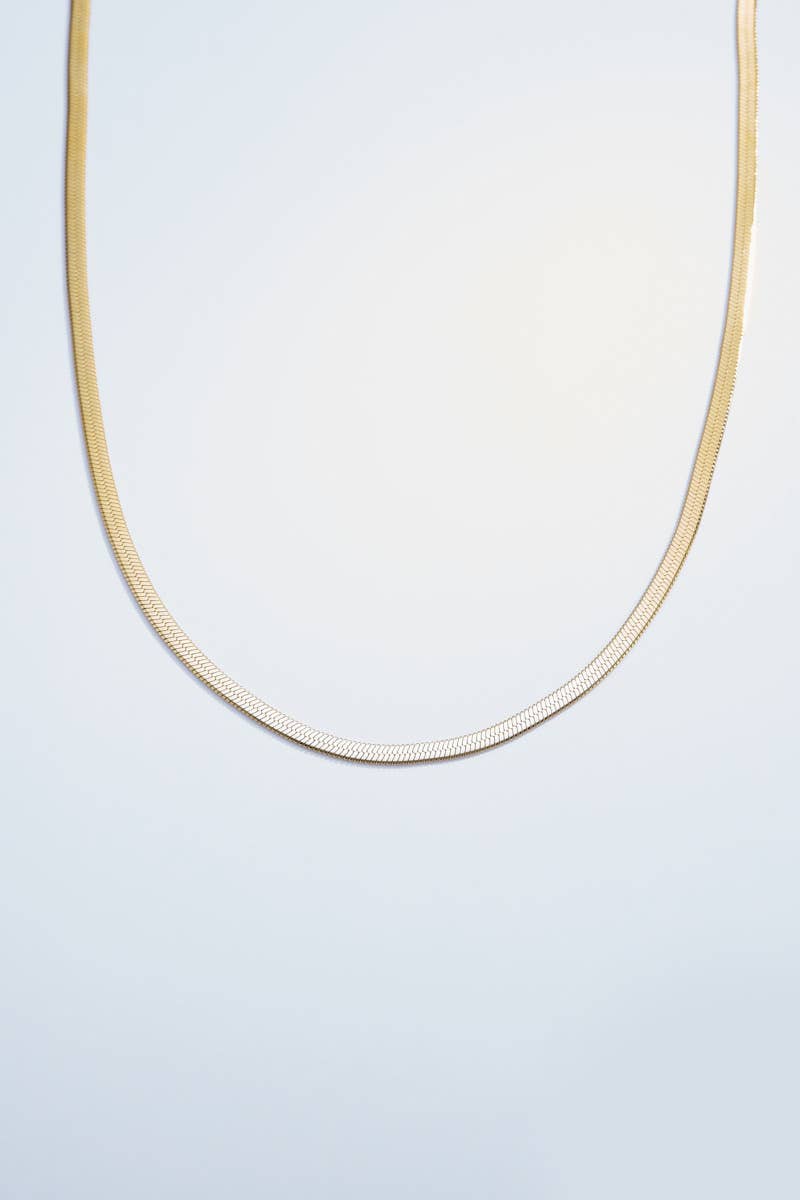 Herringbone Halsband Guld