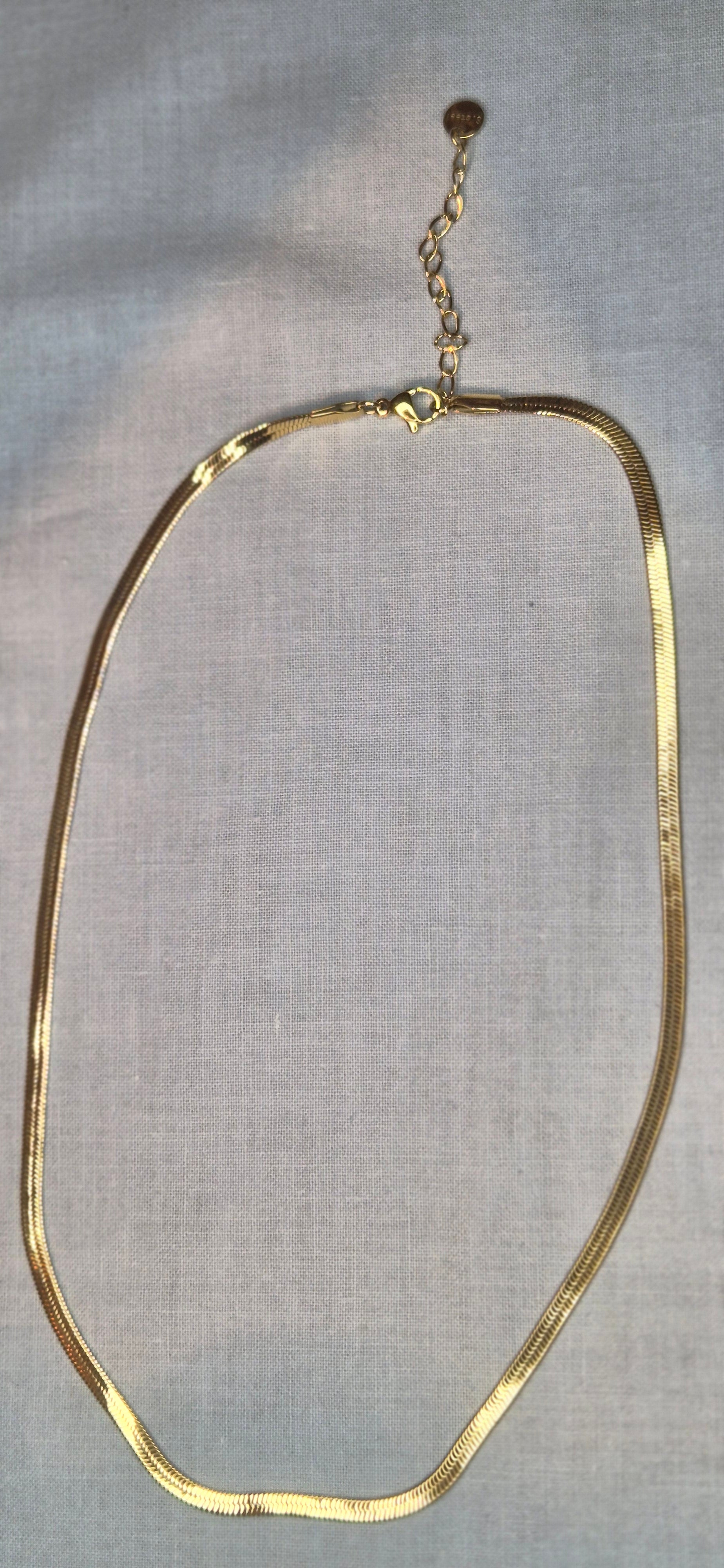 Herringbone Halsband Guld